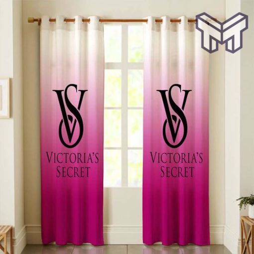Victoria's secret logo luxury window curtain window decor,curtain waterproof with sun block