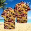 90’s Orange And Yellow Sunset Hawaiian Graphic Print Short Sleeve Hawaiian Shirt