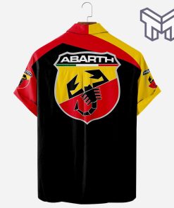 Abarth Racing Car Apparel, Abarth Racing Car Custom Hawaiian Shirt
