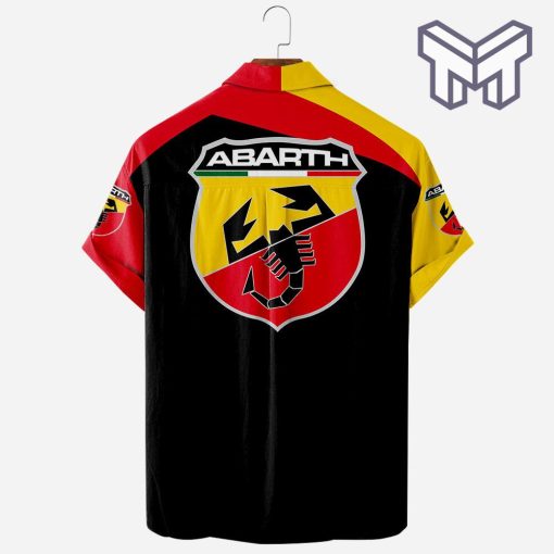 Abarth Racing Car Apparel, Abarth Racing Car Custom Hawaiian Shirt