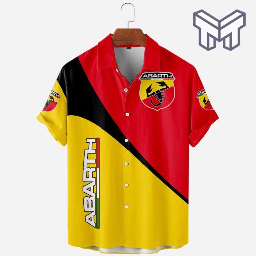 Abarth Racing Car Apparel, Abarth Racing Car Hawaiian Shirt Type01