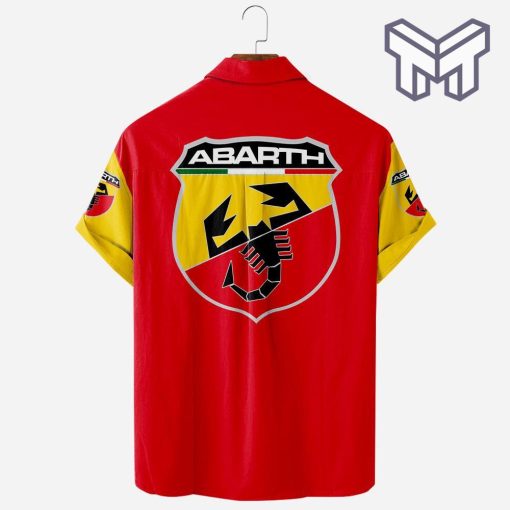 Abarth Racing Car Apparel, Abarth Racing Car Hawaiian Shirt