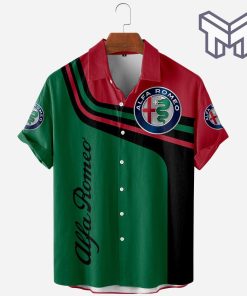 Alfa Romeo Racing Car Apparel, Alfa Romeo Racing Car Hawaiian Shirt Type01