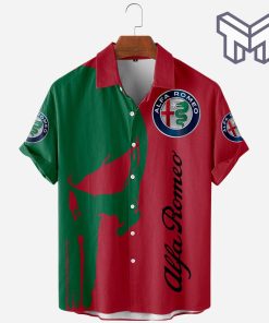 Alfa Romeo Racing Car Apparel, Alfa Romeo Racing Car Hawaiian Shirt