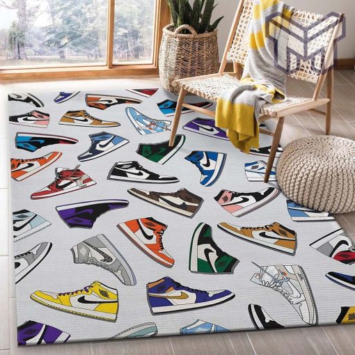 Assorted jordan 1s rug bedroom rug floor decor home decorations