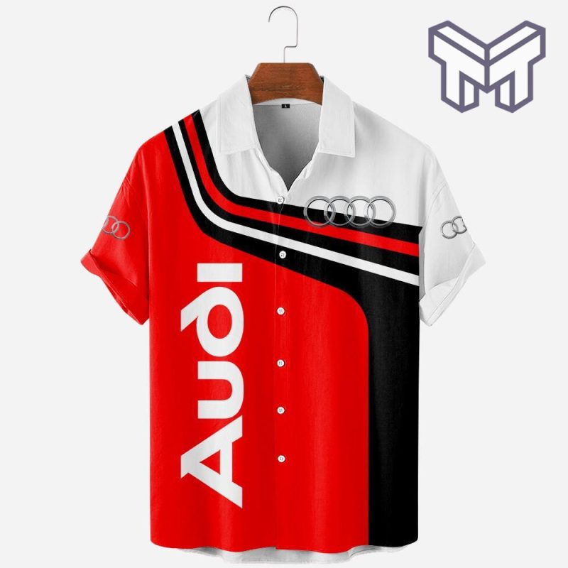 Audi Car Apparel, Audi Car Hawaiian Shirt Type01