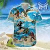 Bigfoot Hawaiian Graphic Print Short Sleeve Hawaiian Shirt Type02