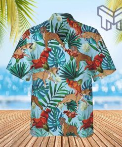 Boxer Lover Hawaiian Graphic Print Short Sleeve Hawaiian Shirt