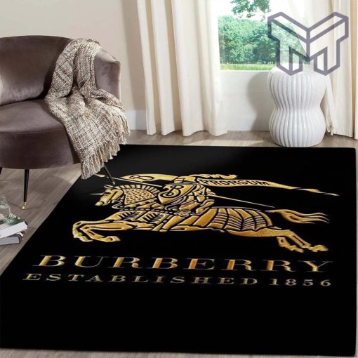 Burberry big logo luxury brand area rug carpet living room rug floor mats keep warm in winter