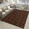 Burberry brown logo luxury brand area rug carpet living room rug floor mats keep warm in winter