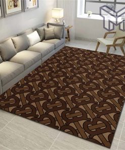 Burberry brown logo luxury brand area rug carpet living room rug floor mats keep warm in winter