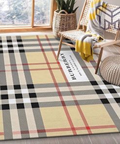 Burberry hot luxury brand premium area rug carpet living room rug floor mats keep warm in winter