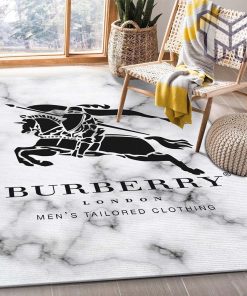 Burberry logo luxury brand area rug carpet living room rug floor mats keep warm in winter