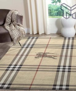 Burberry luxury brand area rug carpet living room rug floor mats keep warm in winter