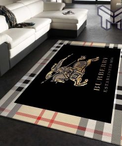 Burberry new logo luxury brand area rug carpet living room rug floor mats keep warm in winter