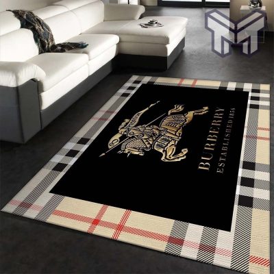 Burberry new logo luxury brand area rug carpet living room rug floor mats keep warm in winter