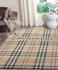 Burberry new luxury brand premium area rug carpet living room rug floor mats keep warm in winter