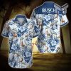 Busch Beer Deer Hunting Hawaiian Graphic Print Short Sleeve Hawaiian Casual Shirt