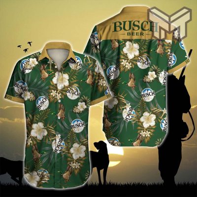 Busch Hunting Mallard Hawaiian Graphic Print Short Sleeve Hawaiian Casual Shirt Type01