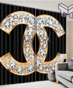 Chanel Curtains, Window Curtain Living Room And Bedroom Decor Home Decor(WxH) 108''x 108''