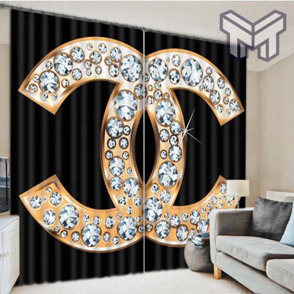 Chanel Curtains, Window Curtain Living Room And Bedroom Decor Home Decor(WxH) 108''x 108''