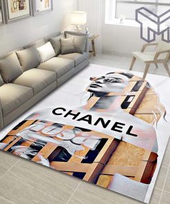 Chanel Fashion Art Luxury Brand Premium Rug Carpet for living room bedroom carpet floor mats keep warm in winter mat