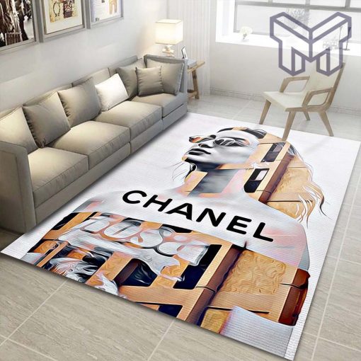 Chanel Fashion Art Luxury Brand Premium Rug Carpet for living room bedroom carpet floor mats keep warm in winter mat