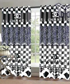 Chanel Fashion Logo Luxury Brand Premium Window Curtain Home Decor