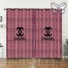 Chanel New Pinky Fashion Luxury Brand Logo Window Curtain Home Decor