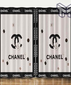 Chanel Paris New Fashion Luxury Brand Logo Window Curtain Home Decor