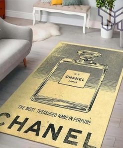 Chanel Perfume Fashion Luxury Brand Premium Rug Carpet for living room bedroom carpet floor mats keep warm in winter mat