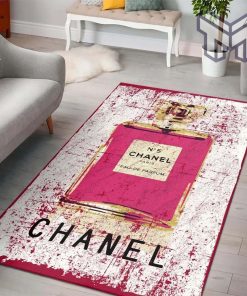 Chanel Red Perfume Fashion Luxury Brand Premium Rug Carpet for living room bedroom carpet floor mats keep warm in winter mat