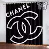 Chanel Window Curtain, Chanel Black White Window Curtain Living Room And Bedroom Decor Home Decor