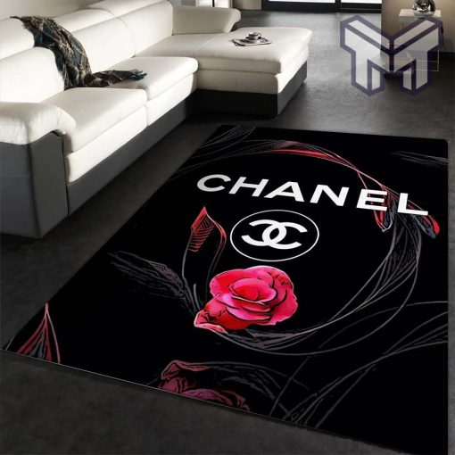 Chanel area rug fashion brand rug christmas gift us decor