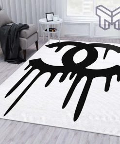 Chanel area rug for christmas fashion brand rug bedroom rug floor decor home decorations