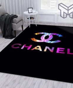 Chanel area rug for christmas fashion brand rug living room rug christmas gift us decor