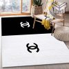 Chanel area rug for christmas fashion brand rug living room rug floor decor home decorations