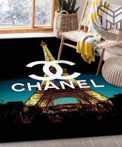 Chanel area rugs fashion brand rug christmas gift us decor