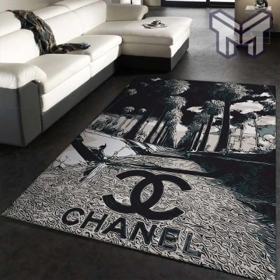 Chanel area rugs fashion brand rug floor decor home decorations