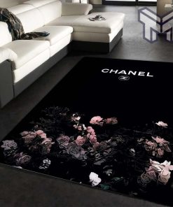 Chanel area rugs living room rug floor decor home decorations