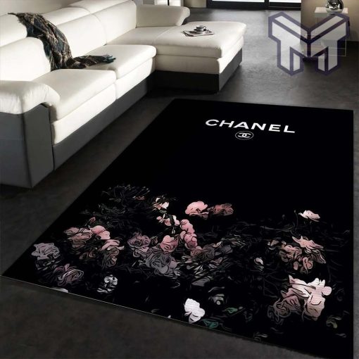 Chanel area rugs living room rug floor decor home decorations