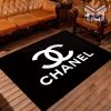 Chanel black luxury area rug for living room bedroom carpet home decorations mat type04