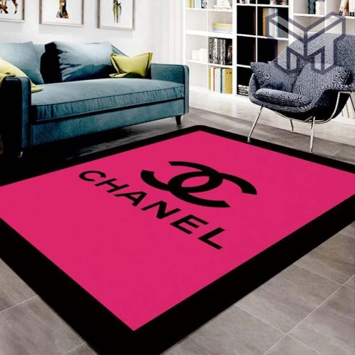 Chanel pink luxury area rug for living room bedroom carpet home decorations mat type 02