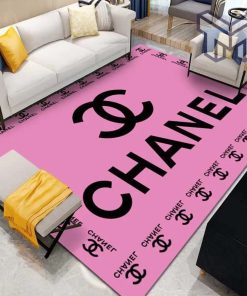 Chanel pink luxury area rug for living room bedroom carpet home decorations mat type 03