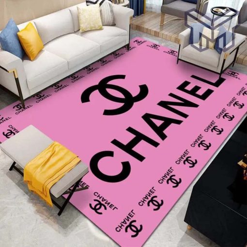 Chanel pink luxury area rug for living room bedroom carpet home decorations mat type 03