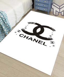 Chanel white luxury area rug for living room bedroom carpet home decorations mat