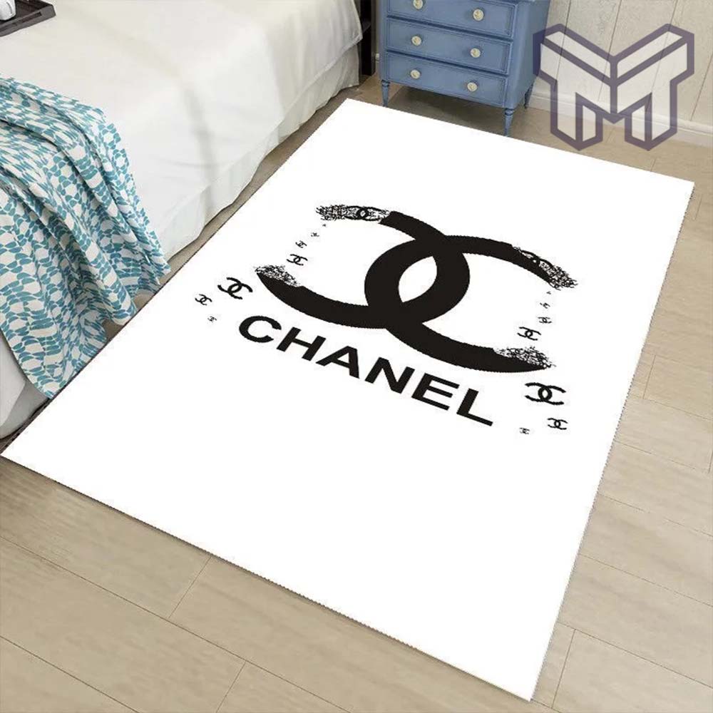 Chanel white luxury area rug for living room bedroom carpet home decorations mat