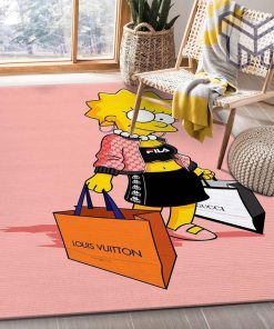 Dapper lisa louis vuitton vs gucci area rug fashion brand rug christmas gift us decor