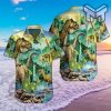 Dinosaur World Hawaiian Graphic Print Short Sleeve Hawaiian Casual Shirt