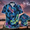 Dragonfly Tropical Hawaiian Graphic Print Short Sleeve Hawaiian Shirt